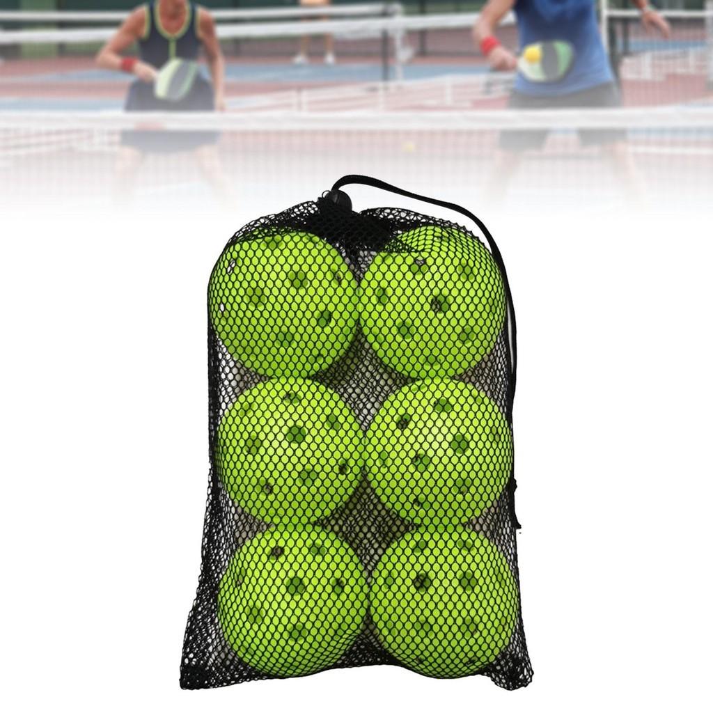 6x Pickleball Balls Outdoor Courts High Visibility Colors 40 Holes Pickle Balls Tournament Play Sporting Goods