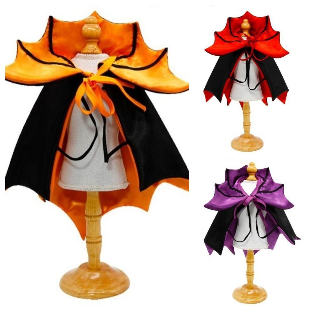 Adjustable Cat Cosplay Cloak Stand-collar Kitten Dress Funny Halloween Pet Costume  Cat