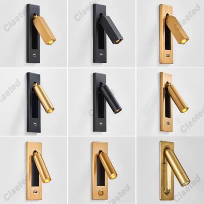 Modern Led Wall Lamp 110V 220V Led 3W Spotlight Sconce Wall Light for Beside Light Bedroom Living Room Dining Room Night Lights