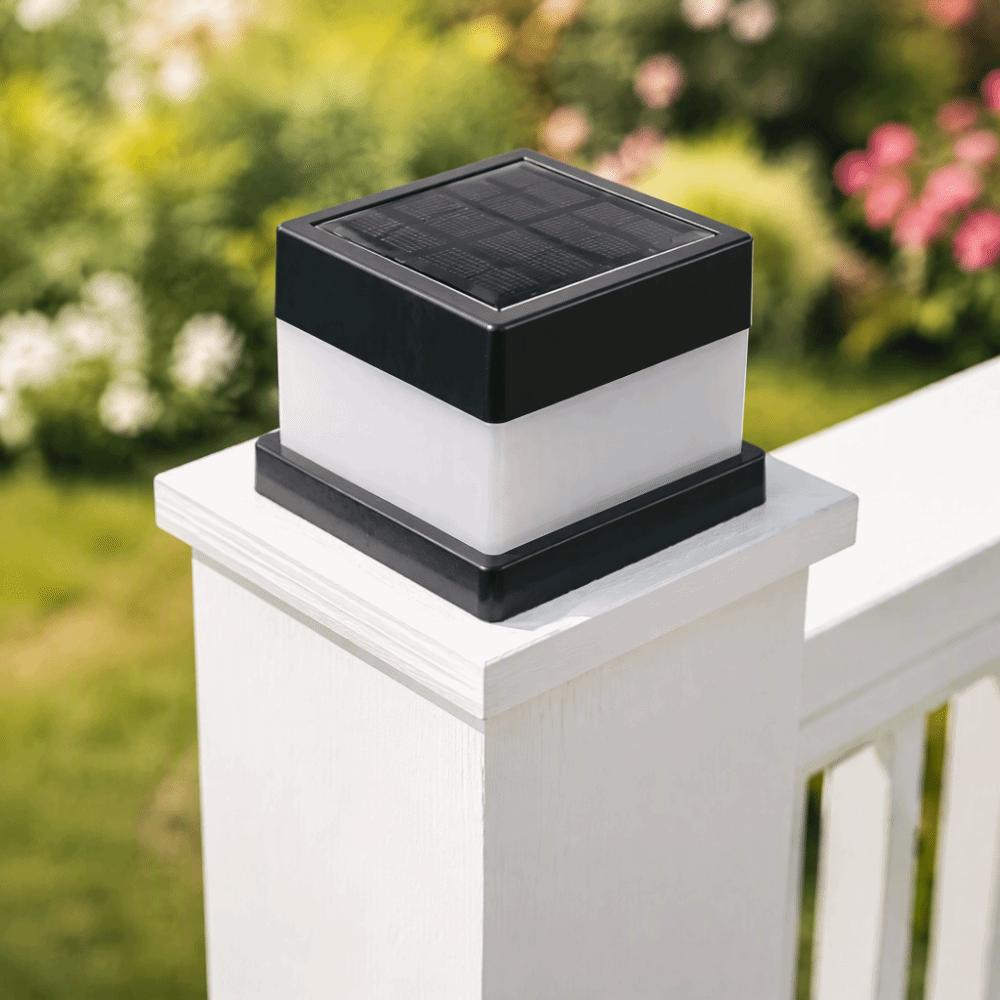Automatic Outdoor Post Light Waterproof Fence Deck Lamp Road Solar Fence Lights  Landscape