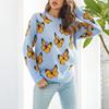 Damen Casual Fashion Bequeme Strickjacke Langarm Street Trend Strickpullover