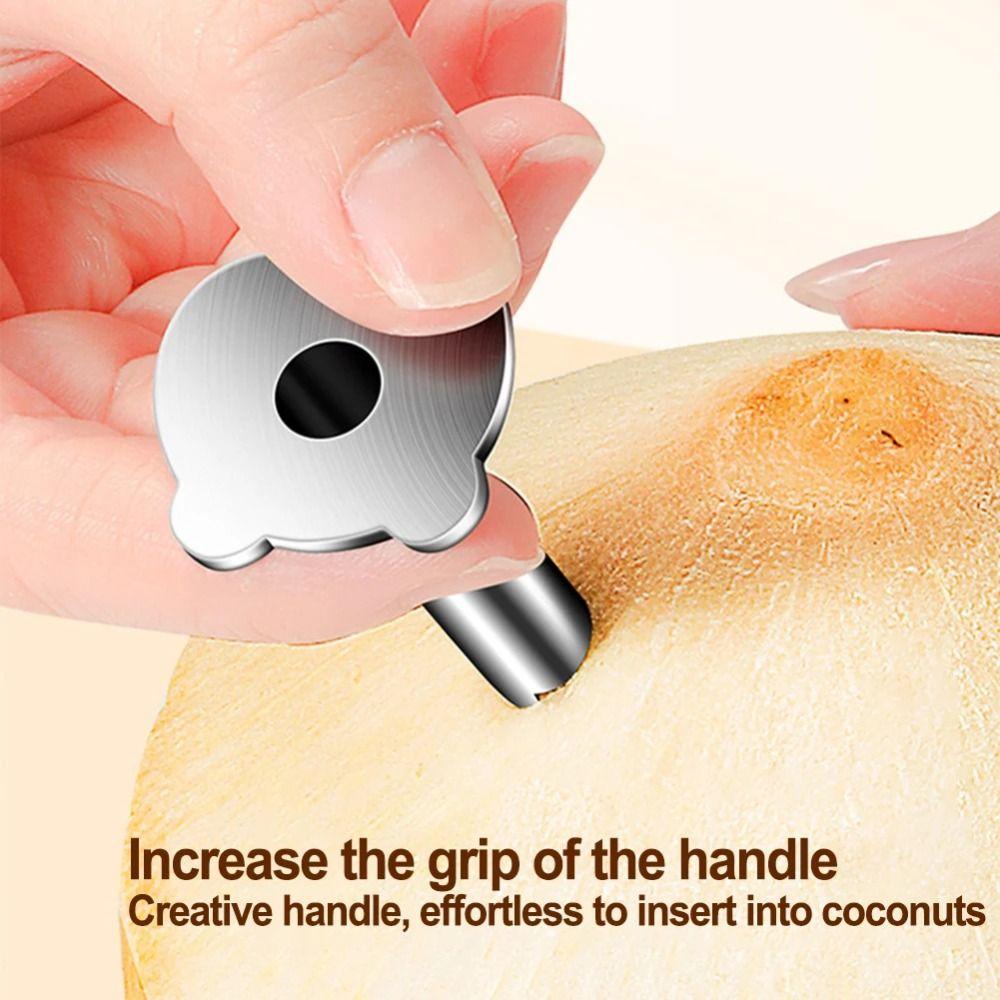 Portable Coconut Opener Effort Saving Coconut Shell Remover Coconut Hole Puncher  Restaurant Use