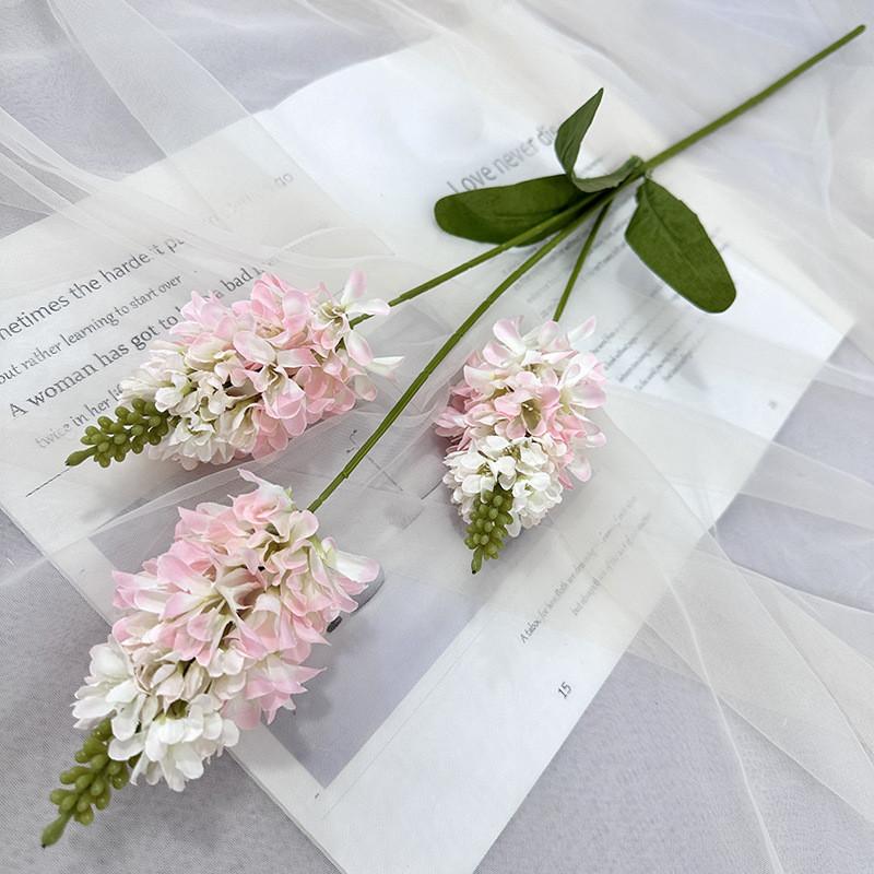 Artificial Lavender Flowers For Wedding Decor And Photo Props With Silk Material