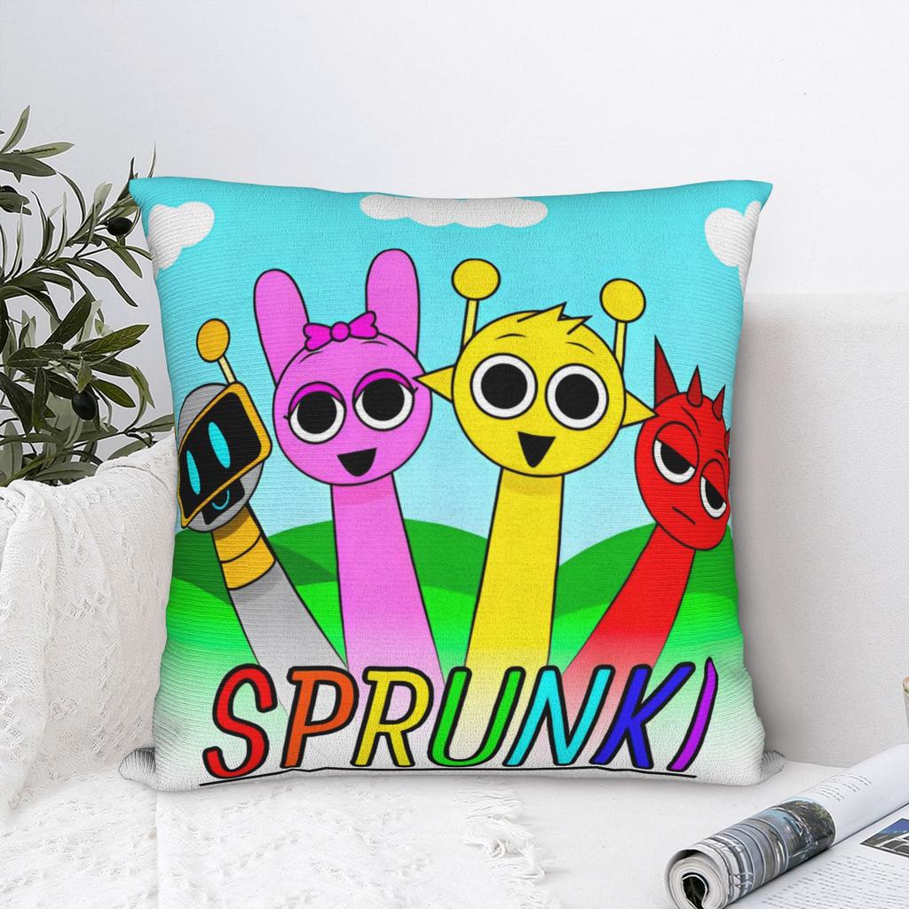 True Rainbows Kingdoms Cartoon Square Pillow Case Cushion Covers Customized Zippered Decorative Pillowcase for Home xcm