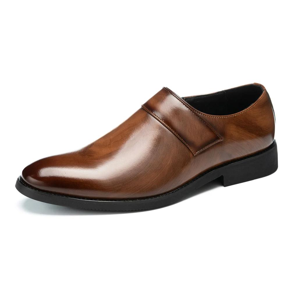 New Purple Formal Shoes for Man Pointed-Toe Men's Dress Shoes Comfortable Slip-On Social Shoes Male Zapatos De Vestir Hombre