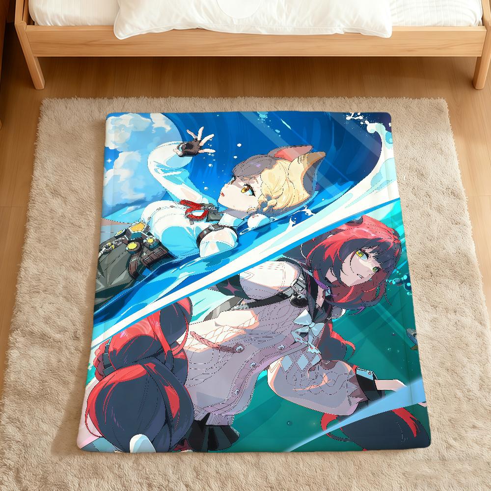 Ukinami Yuzuha Alice cp carino Zenless Zone Zero morbida calda coperta di peluche divano soggiorno animale domestico hogar camera da letto regalo casa Auto portatile