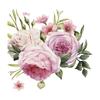 Trois Ratels Qcf4 aquarelle Bouquet fleur voiture autocollant vinyle Pvc décalcomanie pour maison chambre mur fenêtre porte réfrigérateur cuisine