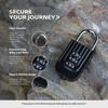 3 Digit Combination Lock, Approved Locks for Luggage, Travel, Gym, School, Suitcase, Backpack, Easy Read Dials, Zinc Alloy Body