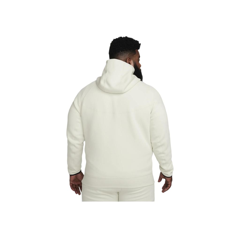 Nike Sportswear Tech Fleece Windrunner Full Zip Hoodie Sea Glass/Black Men Tops Cream FB7921-020