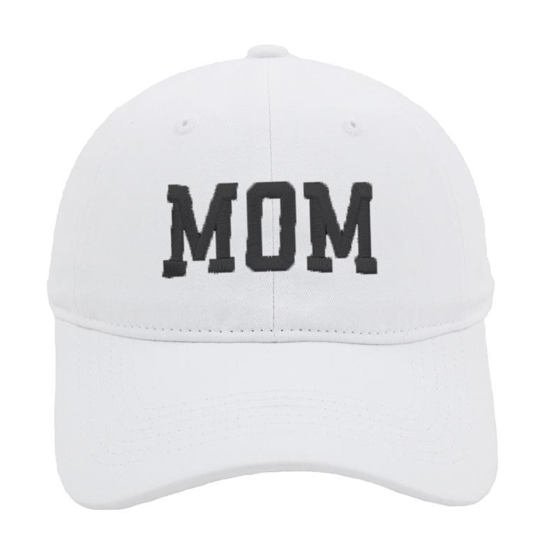 Vintage Washed Cotton "MOM/DAD" Embroidered Baseball Cap Family Matching Adjustable Dad Hat