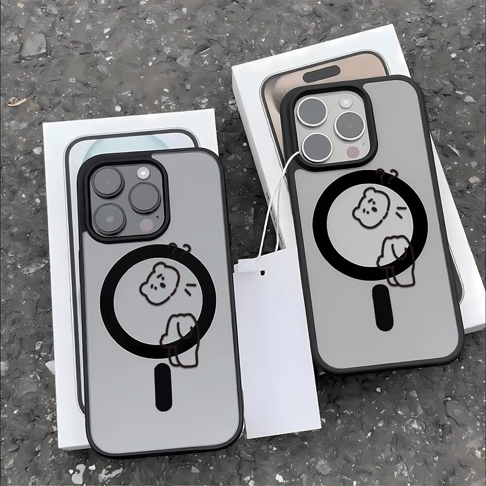 Magnetic Phone Case for iPhone  11 12 17 14 15 Pro Max 15 14 16 Pro13 14 15 16 Shockproof Case Mag-Safe Magnetic Ring Back Cover