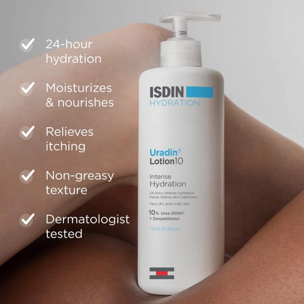 Isdin Uradin Lotion 10 Hydrating Body Lotion 13.5 Oz   400 Ml