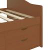 Daybed 3 Seater with Drawers Honey Brown Pine Wood 90 x 200 cm