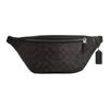Marsupio Warren 40 classico con stampa floreale vecchia chiusura a zip tela rivestita taglia grande uomo colore noce con nero