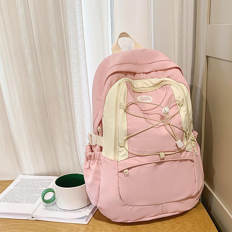 School bag girl junior high school student high school ins cute girl high value large capacity lightweight new backpack