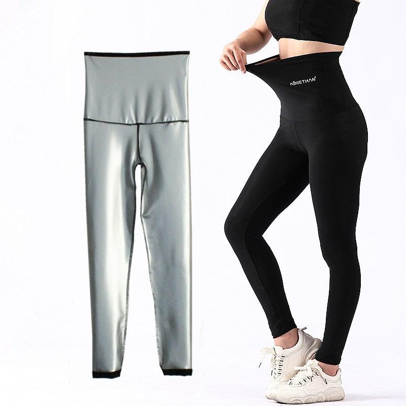 Set Pantaloni Sport de Modelare pentru Femei 9 Minute - Control Abdomen, Croială Strânsă, Design cu Nasturi