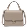 Detachable Shoulder Strap Gold Hardware Leather Tote Bag Women Handbags Gray 6240564
