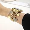 Goldenes Herz-Anhänger Damen Apple Watch Armband für Series 987654321