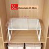 Retractable Wardrobe and Shoe Cabinet Shelf Divider for Dorms
