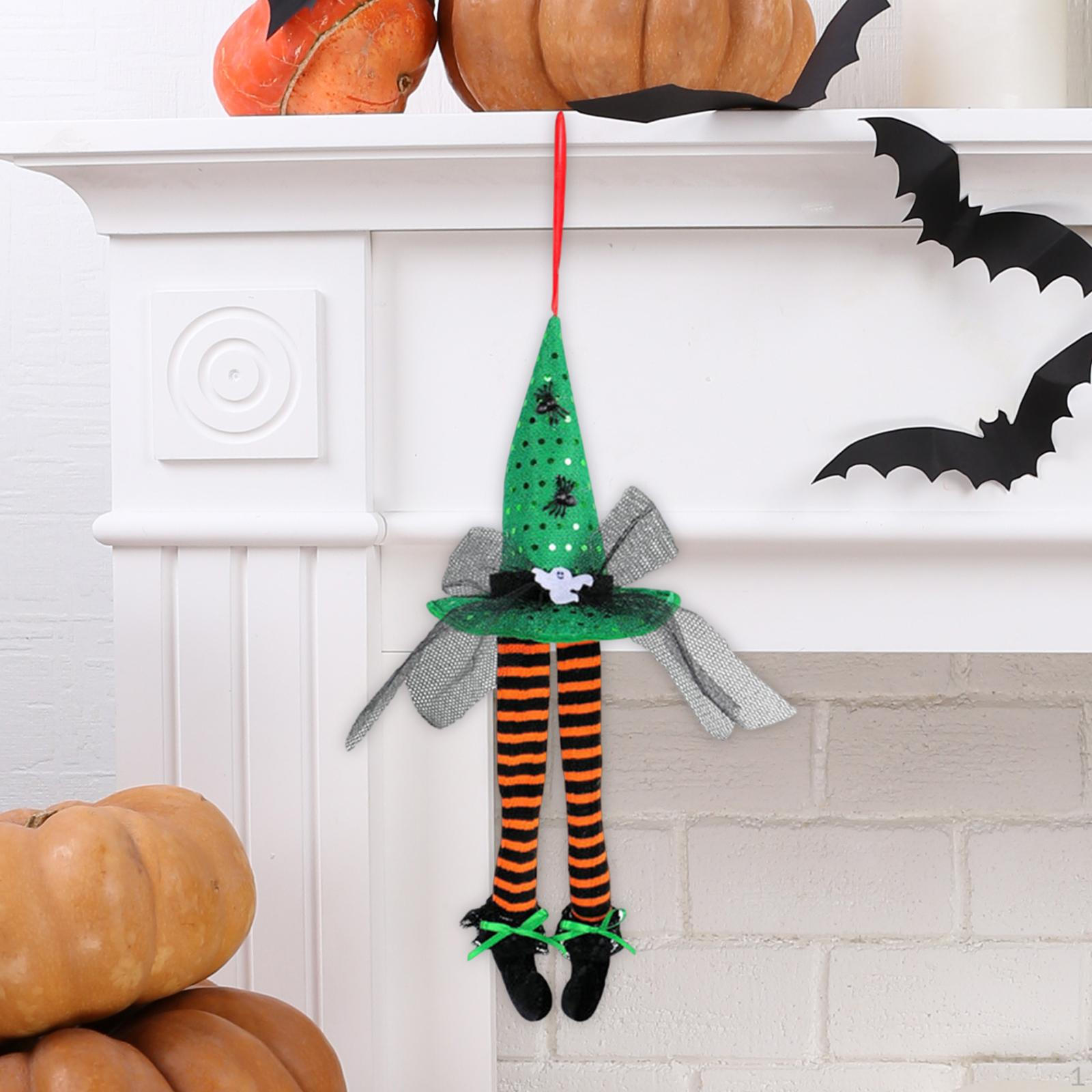 

Подвесное украшение на Хэллоуин, подвеска в виде ноги злой ведьмы, поделки, подарочное декоративное украшение с бантом для