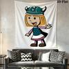 Wickie  Wall Hanging Printed Fabric Blanket Decorative Tapestries for Bedroom Living Room Home Decor