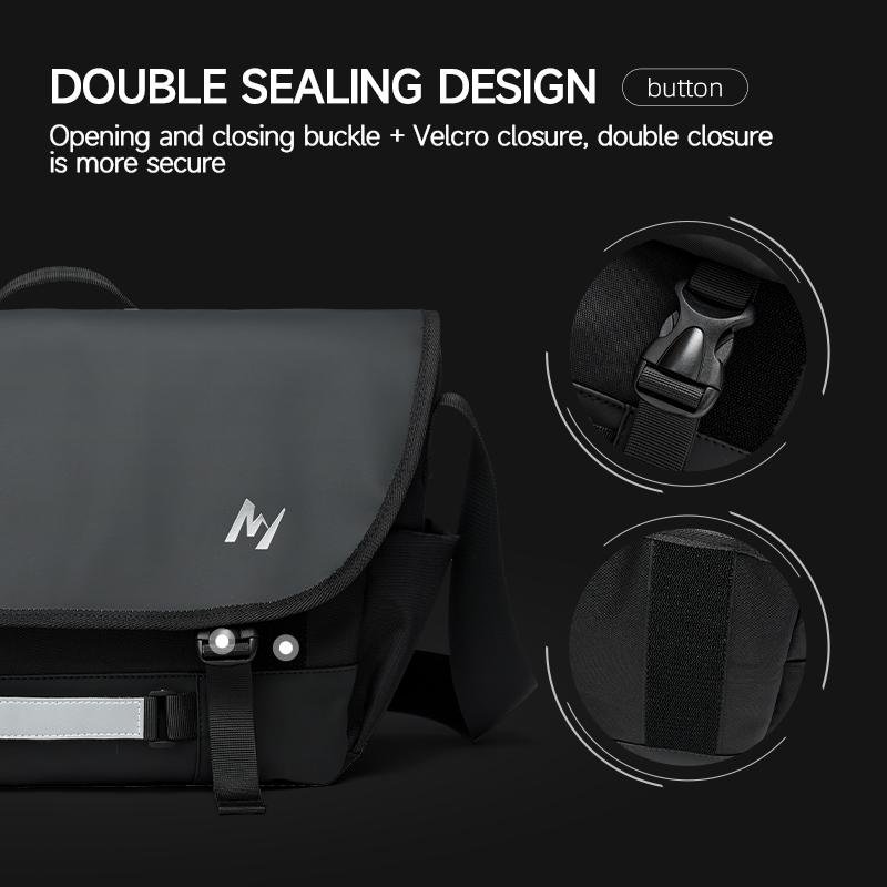 Messenger Bags Men Multifunctional Crossbody Bag Waterproof Casual Sling Bag Large Capacity School Crossbody Travel Bussiness