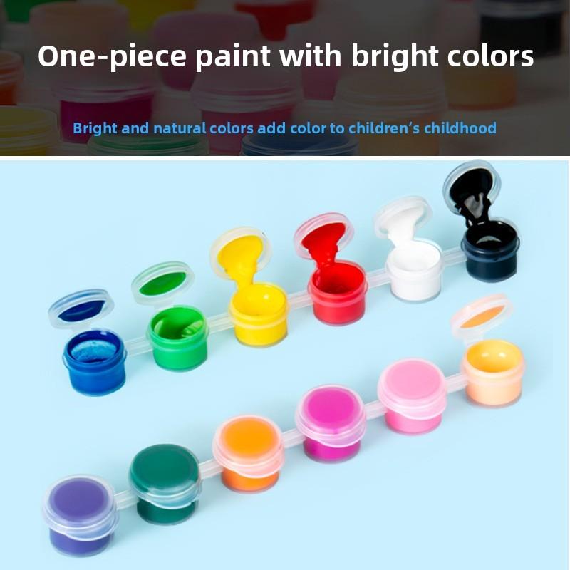 Art Kids Supplies With 12 Assorted Acrylic Colors And Drawing Tools Gift For