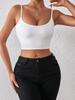 Casual Double Layered Tank Top U Neck Crop Tops Women Summer Camis Solid Color Camisole Fashion Tube Female Sleeveless Cropped Vest Y2K Clothes