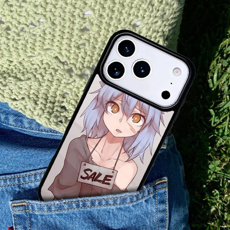 Anime Cat Girl Phone Case Cover for IPhone 11 12 13 14 15 16e 17 Pro Max Coque for IPhone 17 Air