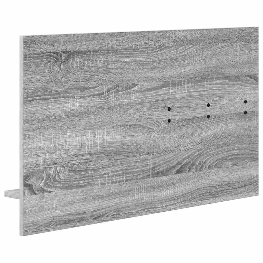 Wall Mounted Nightstand Grey Sonoma 90 x 10 x 50 cm