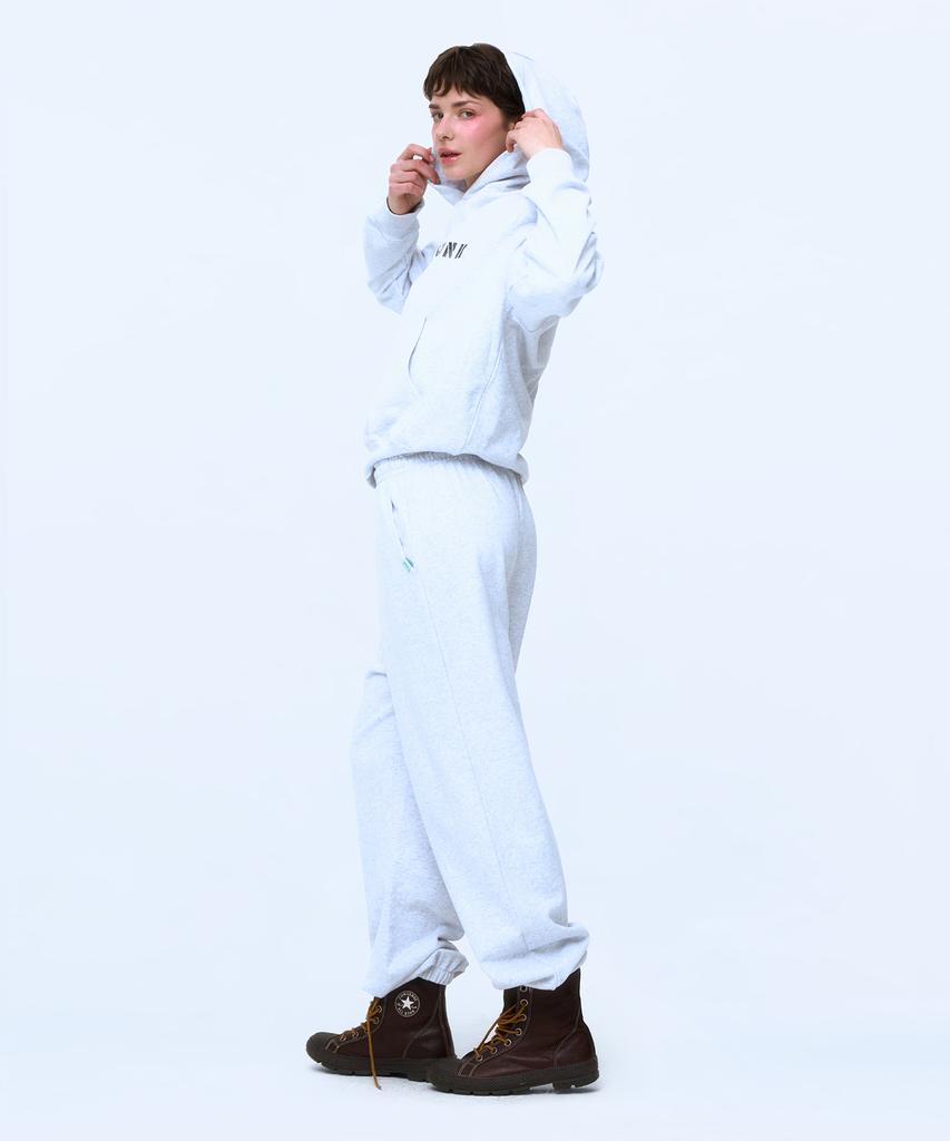 INSTANTFUNK Basic Logo Sweatpants - Melange White