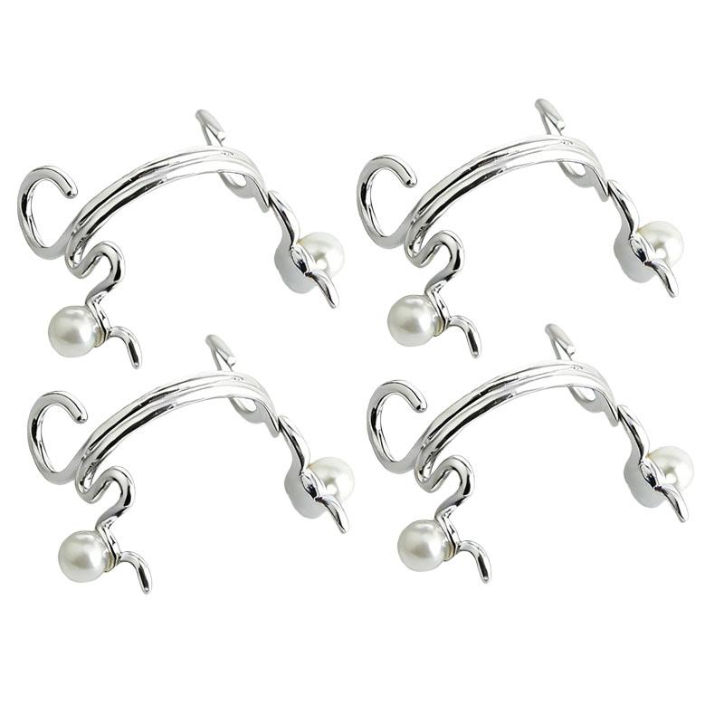 Y2k Non Piercing Imitation Pearl Nose Clip Punk Retro Unique Fashion Nose Ring Nose Nail Non-pierced Body Jewelry Accessories