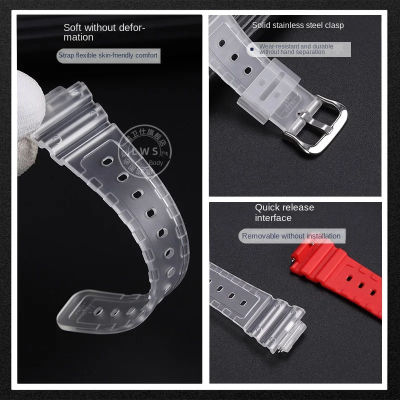 Resin strap + case For Casio g shock GA2100 2110 GA-B2100 Outdoor Sport men's and women's strap case Watch accessories