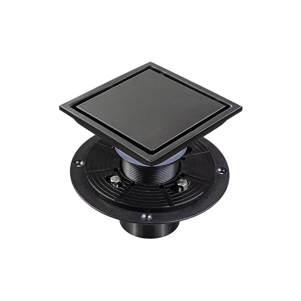 Upgrades 4inch Square Bathroom Drain Easy Maintenance Designs Modern Square Floor Drain Odor Proof Drain for Bathroom