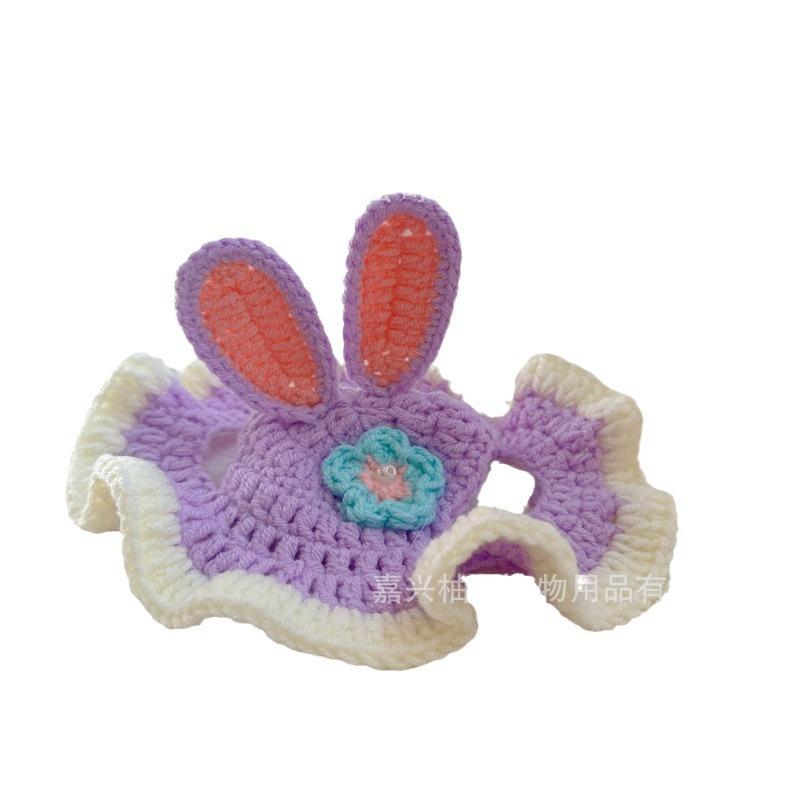 Handmade Knitted Cotton Decorative Pet Hat For Dogs And Cats