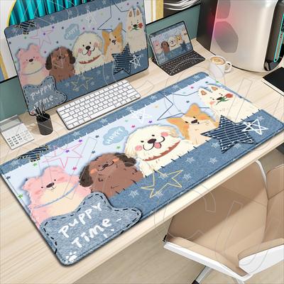 HD Print American Retro Animal Cute Mouse Pad Large Kawaii Desk Mat Computer Gamer XXL Nonslip Keyboard Gaming PC Accessories
