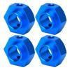 12mm Metal Wheel Hex Hubs Adapter Remote Control Spare Parts Fit for Traxxas trx-4 RC CrawlerBlue 8269B