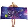 Weltraum Galaxie Astronauten Stil Kein Sand Schnelltrocknend Strandtuch Surf Poncho Mikrofaser Badetuch Sommer Schwimmen Damen Herren Geschenk