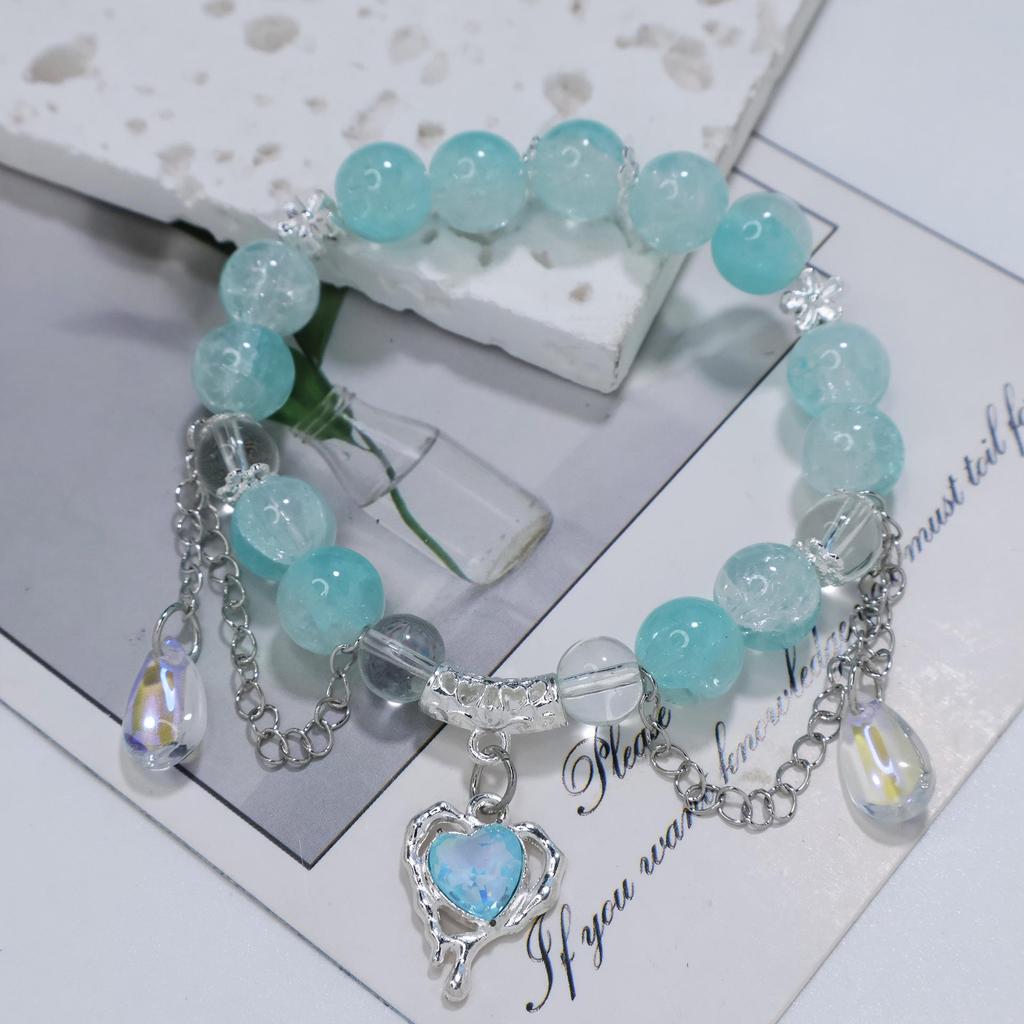 Mori Style Mermaid Crystal Bracelet – Versatile Niche Design for Women, Ideal for Students and Best Friends