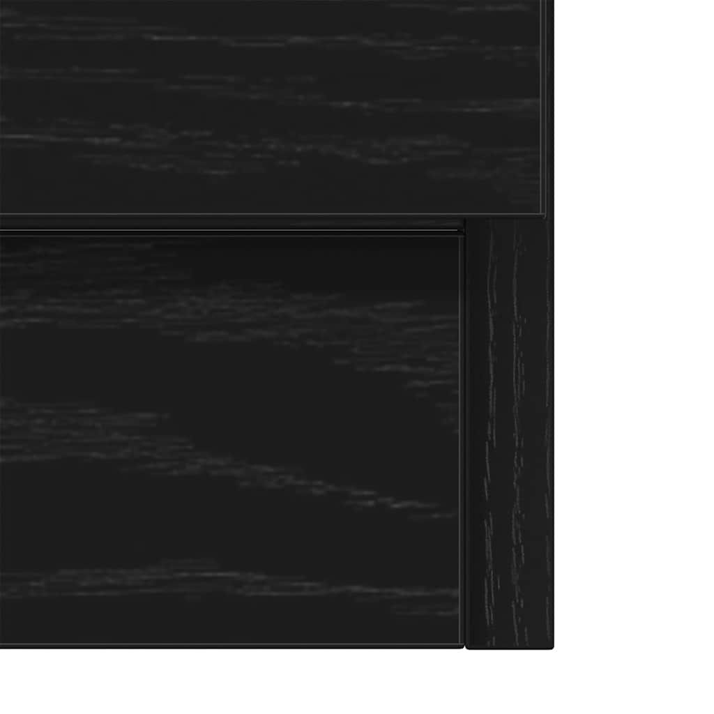 Bathroom Vanity Unit Black Oak Effect 63 x 30 x 54 cm