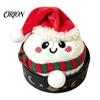 Plush Squeeze Toys Christmas Dumpling Stress Relief Toy, Santa Claus Snowman Reindeer Comfortable Sensory Plushie Steamed Bun Relaxation Toy