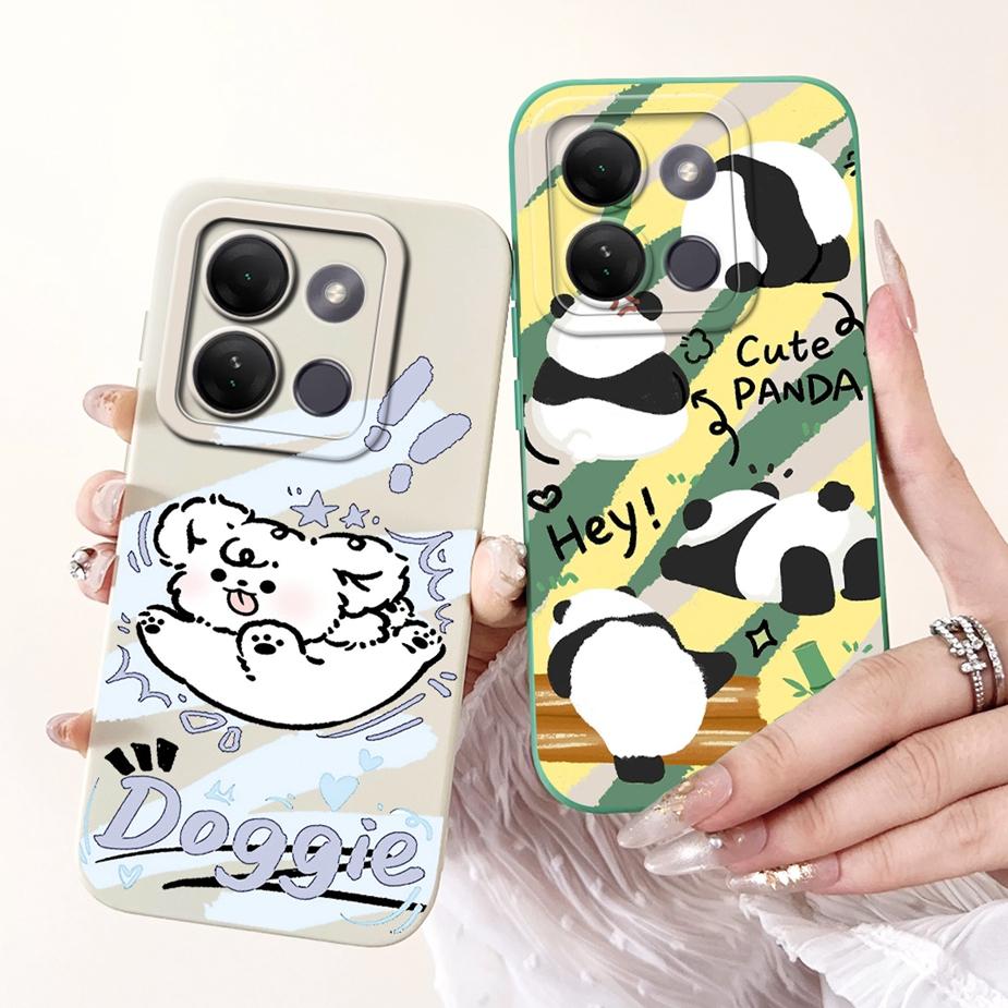 For Infinix Smart 7 HD Case X6516 Cute Funny Cartoon Cover Shockproof Phone Case For Infinix Smart 7 Plus Smart7 X6515 Soft Bags