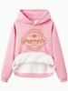 European and American Women's Fleece-Lined Hooded Sweatshirt with Kangaroo Pocket – Autumn/Winter Long-Sleeved Top.