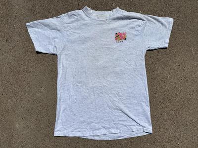 Vtg 90s Hawaii Travel Graphic Printed Single Stitch T-Shirt