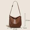 Leather Women's Bags, Large Bags, Messenger Bags, Women's New Large-capacity Shell Bags, Women's Niche High-end Shoulder Bags