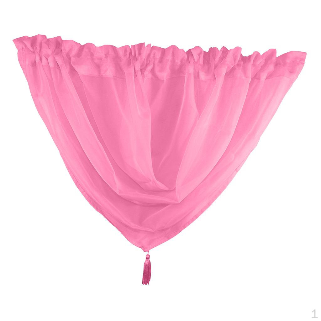 

Вуаль Swag с веревкой - ламбрекен, тюлевые шторы, 45x45 см Pink