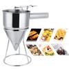 Stainless Steel Funnel Kitchen Cooking Octopus Ball Maiking Funnel with Bracket