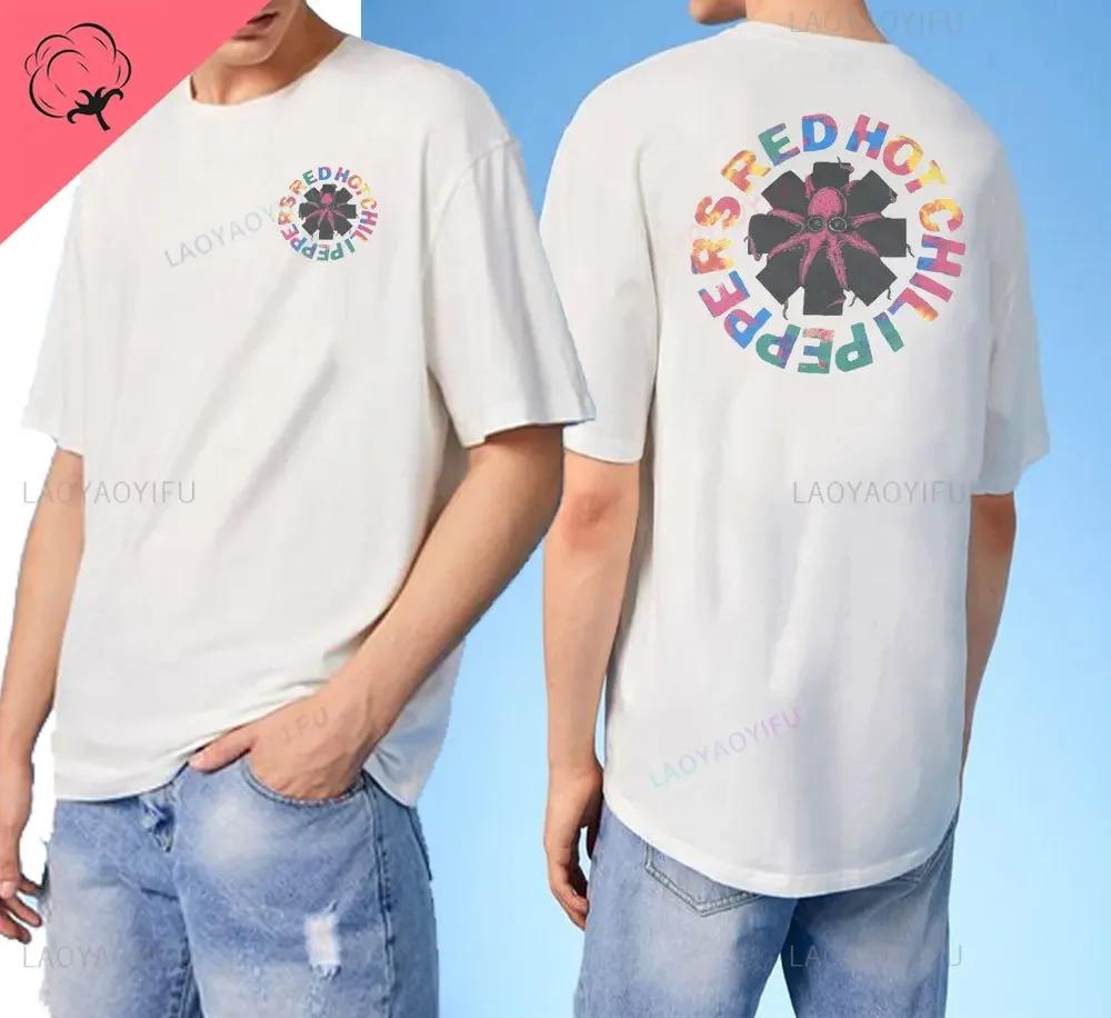 

2024 Новое поступление Красный Острый Перец Чили Мужская Футболка Peppers Мужские Футболки с двусторонним принтом Высокое качество Футболка с коротким рукавом Топы Харадзюку S