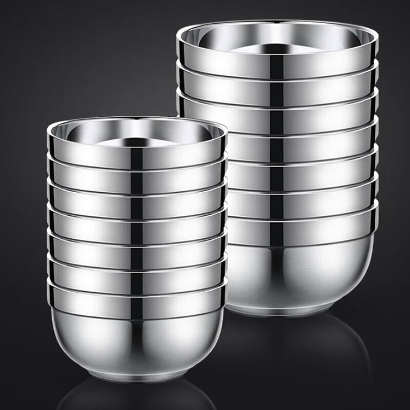 NC 304 Stainless Steel Double-Layer Bowl