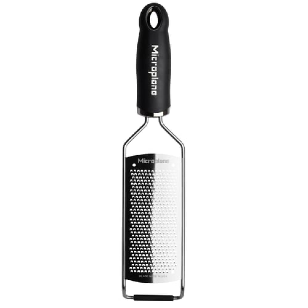Microplane Officiell Levereras med Original x x Gourmet Rårivare, Import, Recept, 31.5 6.6 3.2cm, Serie, Zestjärn, Svart, MP-053